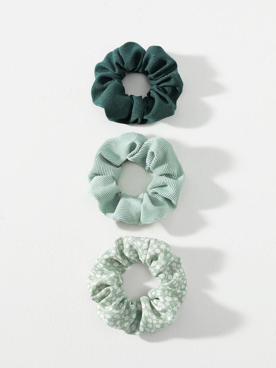 Original Floral Pattern 3pcs/Set Ladies' Corduroy Scrunchies With Flower Print Hair Ties Scrunchy Hair Ties Ponytail Head Accessories Elastic Band Beauty Home Hair Accessories Hair Rubber Bands