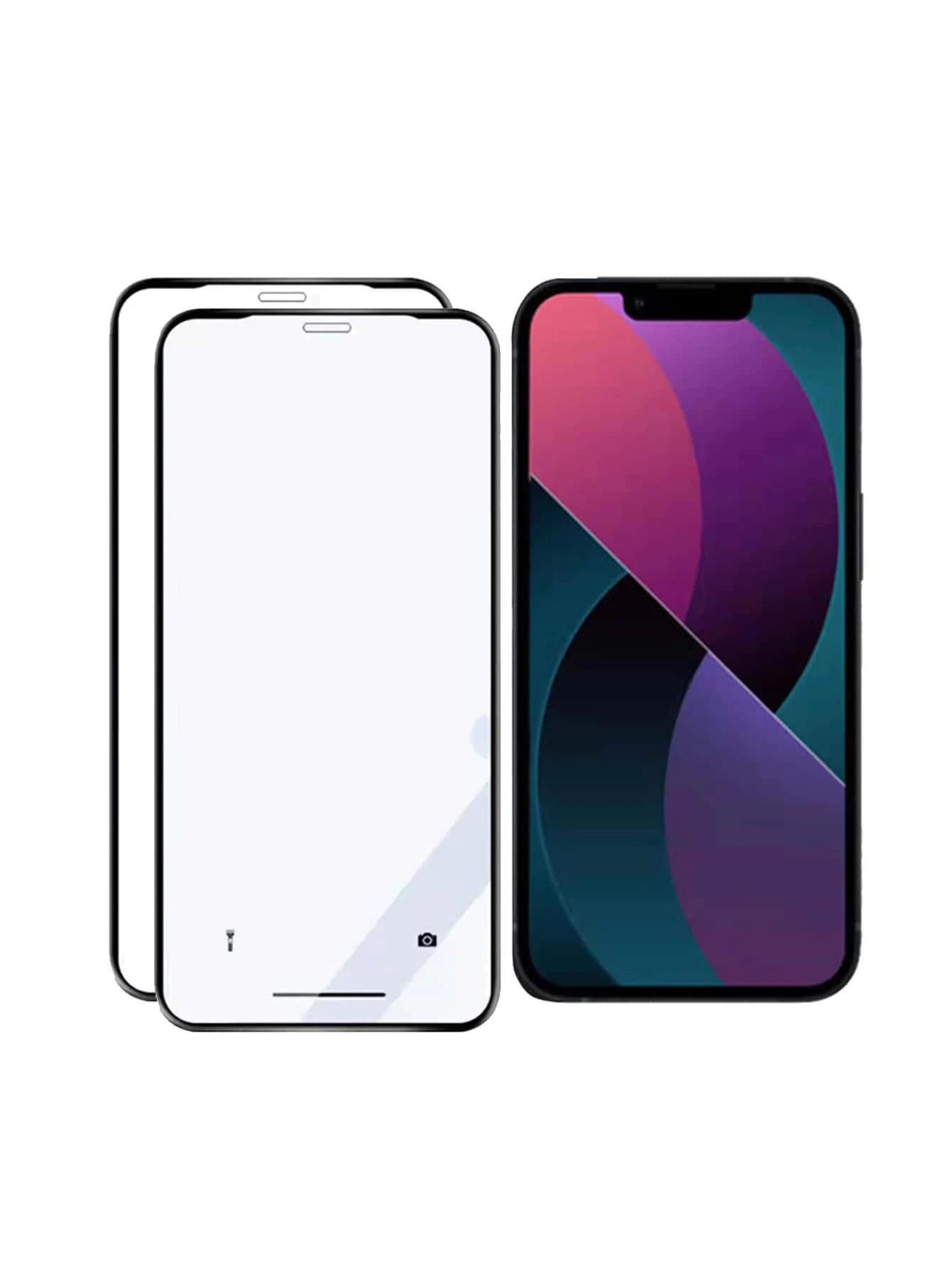 2 miếng phim cường lực bảo vệ màn hình - màu đen - Xem 1