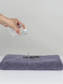 Solid Color Bath Towel - Purple - View 3