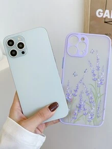 Lavender Painted Phone Case - Purple - View 2