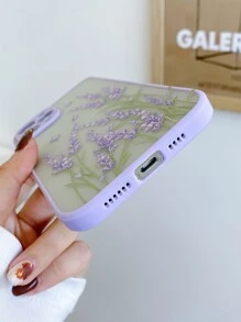 Lavender Painted Phone Case - Purple - View 4