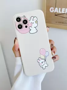 漫画 ウサギ スマホケース - ホワイト - チェックする 1