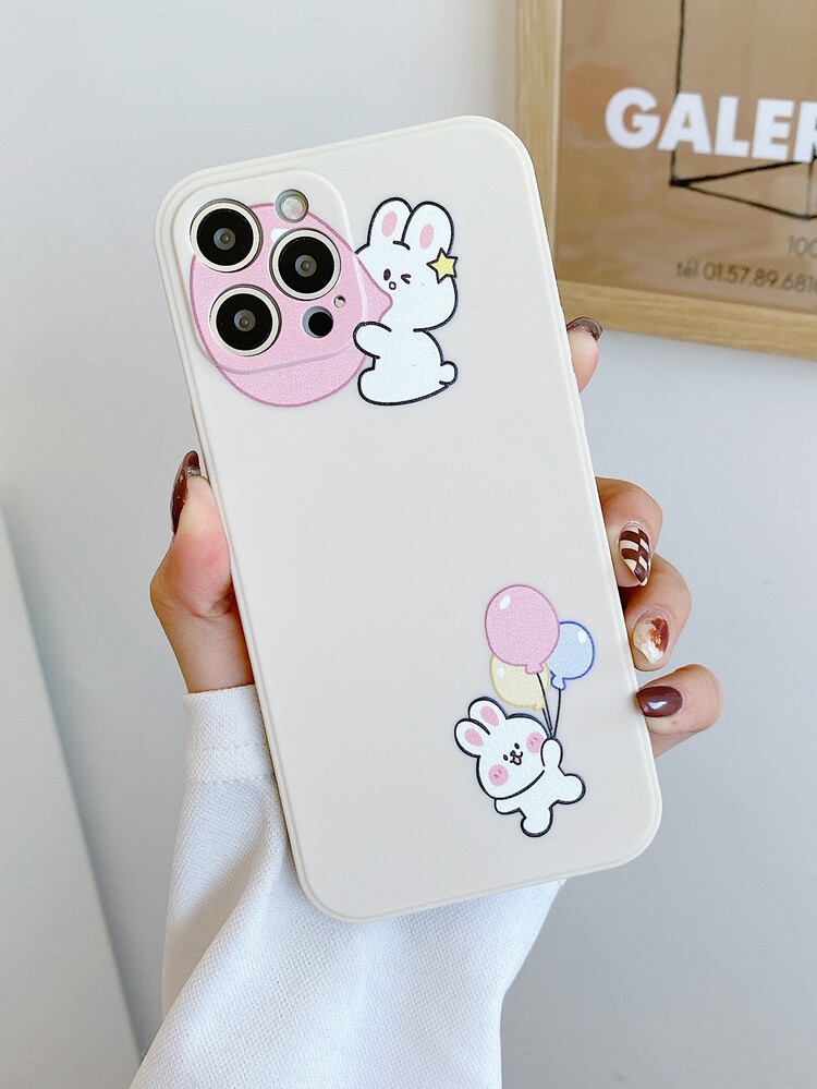 Funda para móvil con dibujos animados conejo - Blanco - Añade 1