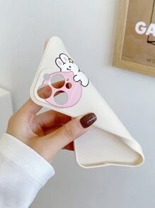 漫画 ウサギ スマホケース - ホワイト - チェックする 2