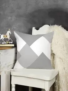 Funda de cojín sin relleno estampado geométrico - Gris Claro - Ver 8