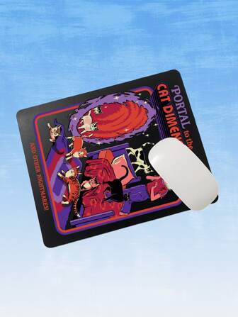 Stevenrhodes Tapis de souris fille à motif de chat