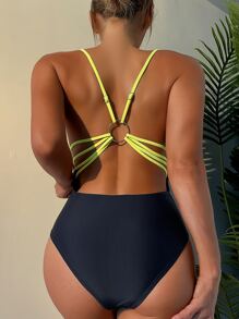 Women One-Pieces - Hitam - View 1