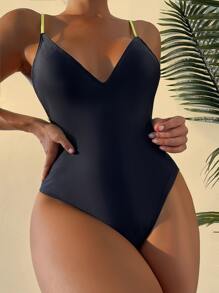 Women One-Pieces - Hitam - View 2