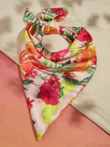 SHEIN VCAY Flower Print Bandana Boho Perfect Gift For Friends For Daily Use - Multicolor - View 1