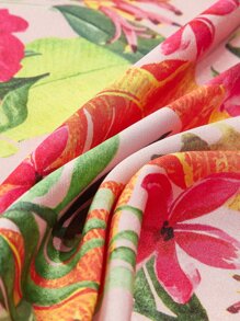 SHEIN VCAY Flower Print Bandana Boho Perfect Gift For Friends For Daily Use - Multicolor - View 3