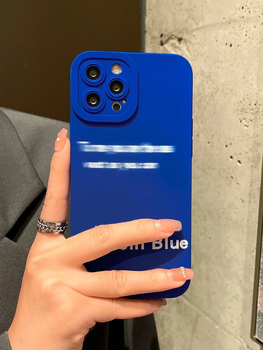 Vỏ điện thoại hình chữ cái - Xanh và trắng - Xem 1