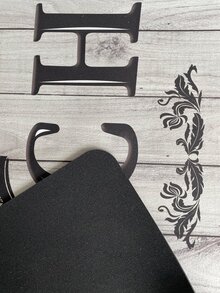 1pc Letter Graphic Kitchen Rug - Multicolor - View 2