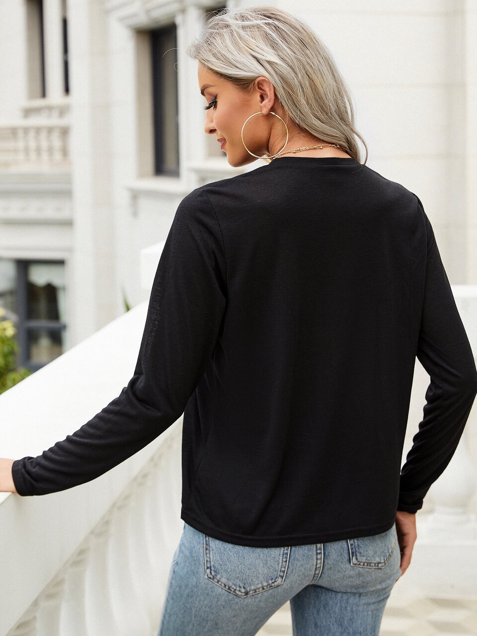 Heart Print Round Neck Tee