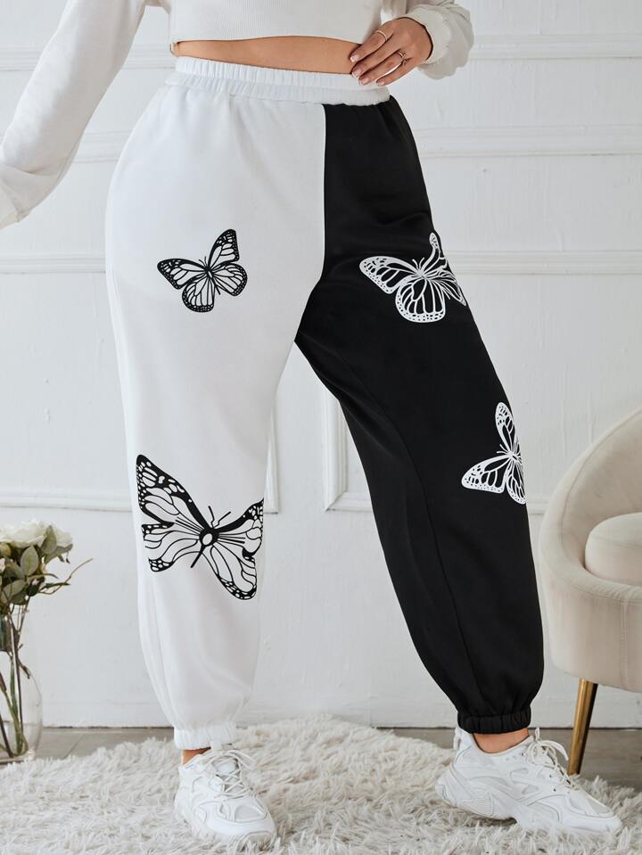 ODD ONE OUT☆Butterfly needlework sweatpants ☆関税込☆ODD ONE OUT☆Butterfly needlework sweatpant.s