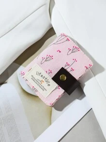 Floral Pattern Patch Decor Lightweight Portable Card ID Card White-Collar Workers For Female For Holiday For Anniversary For Birthday Gift Accessories Gift Present Hot Pink Purse Card Holder Wallet Business Card Holder Credit Card Holder Women Photocard Holder For Women Mini Wallet Card Wallet - Pink - View 2