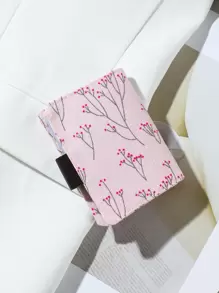 Floral Pattern Patch Decor Lightweight Portable Card ID Card White-Collar Workers For Female For Holiday For Anniversary For Birthday Gift Accessories Gift Present Hot Pink Purse Card Holder Wallet Business Card Holder Credit Card Holder Women Photocard Holder For Women Mini Wallet Card Wallet - Pink - View 4