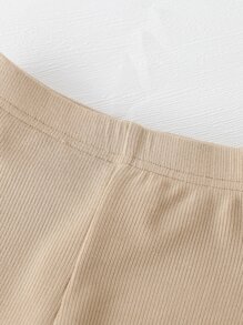 Baby 2sets Ribbed Knit Bodysuit & Pants - Multicolor - View 6