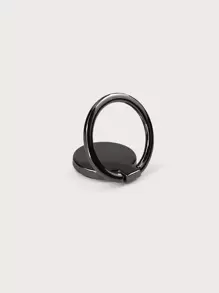 Metal Phone Ring Holder - Black - View 1
