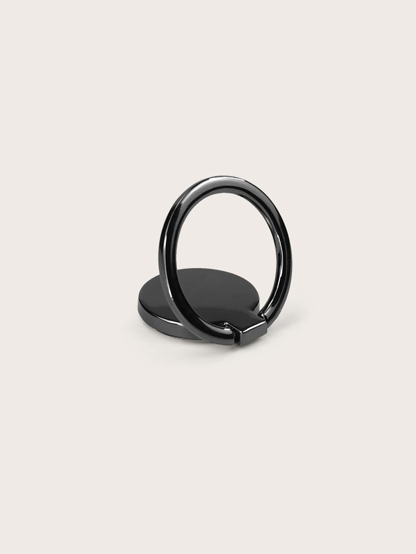 Metal Phone Ring Holder - Black - View 1