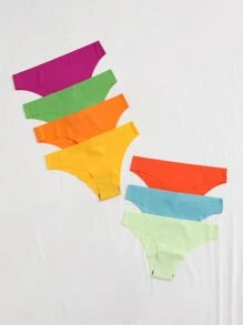 7pack No Show Panty - Multicolor - View 5
