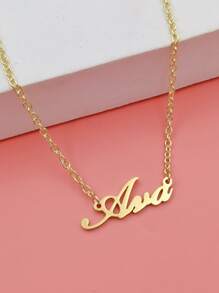 Vòng cổ Charm chữ Name - Vàng - Xem 1