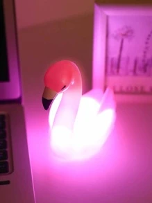 1 pieza Lámpara LED de escritorio para la habitación, Lámpara de ambiente ornamental, Lámpara de noche para dormitorio universitario - Rosa - Ver 2