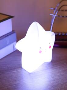 1 pieza Lámpara LED de noche para escritorio, decorativa para dormitorio, ambiente y habitación universitaria - Blanco - Ver 3