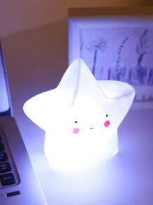 1 pieza Lámpara LED de noche para escritorio, decorativa para dormitorio, ambiente y habitación universitaria - Blanco - Ver 4