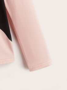 SHEIN 秋季青少年女孩休闲标语和猫咪印花 T 恤