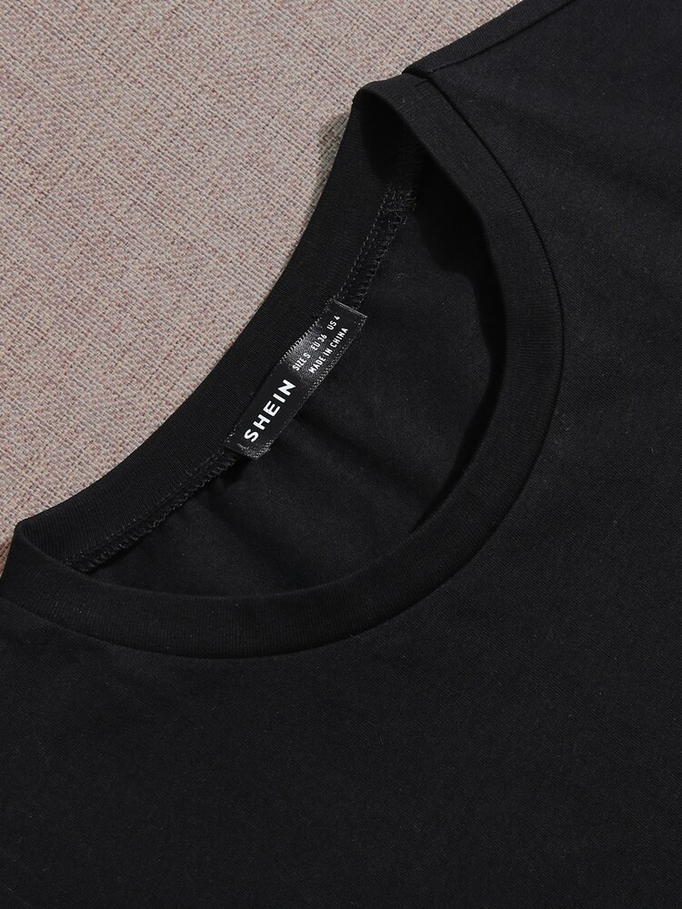 Planet Print Round Neck Tee Graphic Tees Women Tops