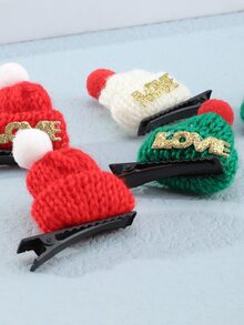 5pcs Hat Decor Pat Hair Clip - Multicolor - View 3