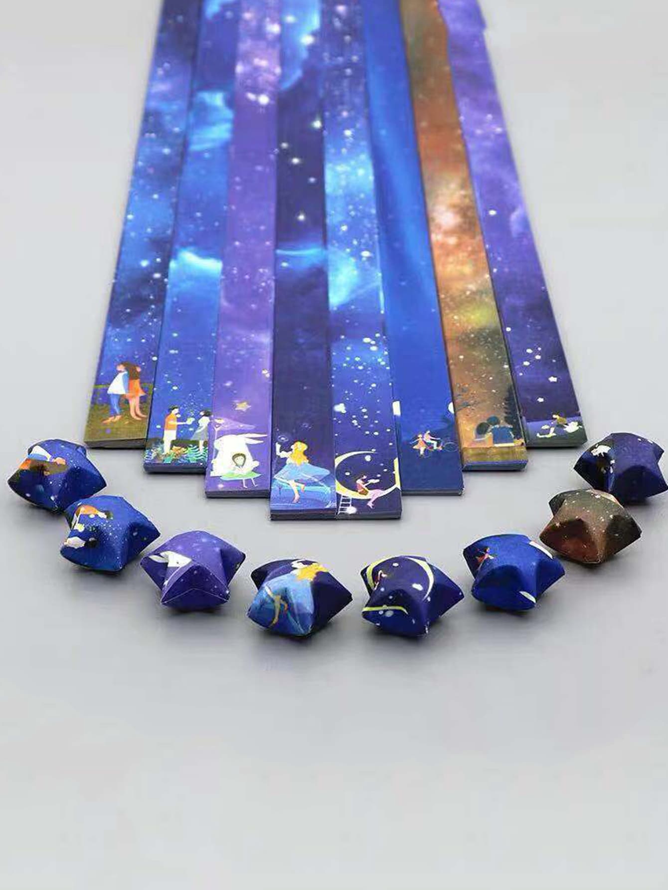 1 pieza Papel origami con estampado de dibujos animados al azar