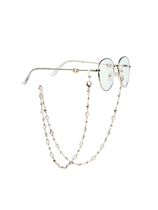 Cadena de gafas con decoración de strass elegante, accesorios de gafas para mujeres