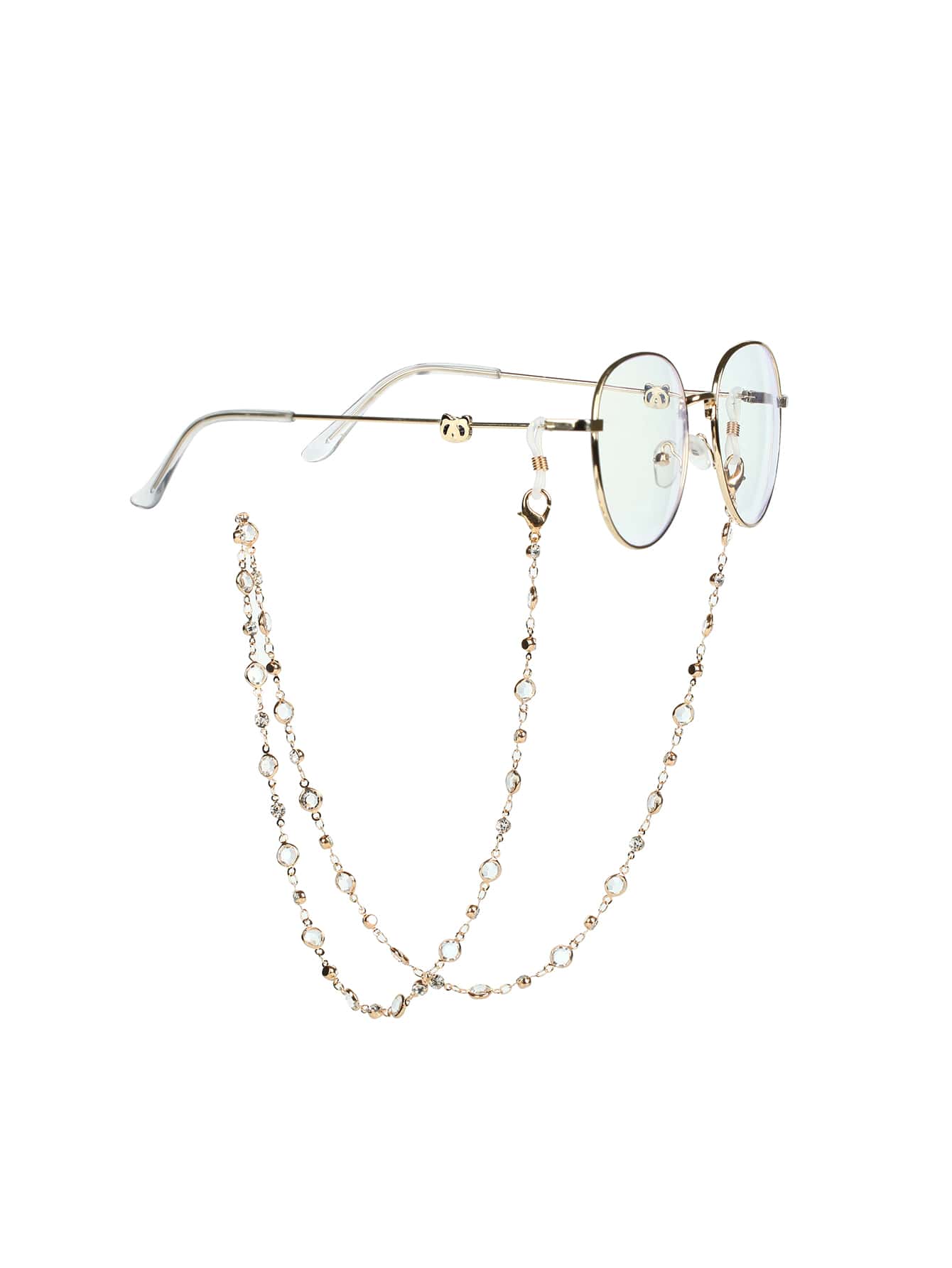 Elegant Rhinestone Decor Glasses Chain Glasses Accessories For Women - Multicolor - View 1