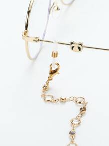 Elegant Rhinestone Decor Glasses Chain Glasses Accessories For Women - Multicolor - View 3