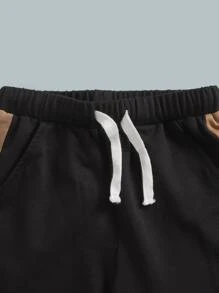 SHEIN Bộ hai mảnh Trai Dây kéo Túi Khối Màu Thể thao - Nhiều màu - Xem 4