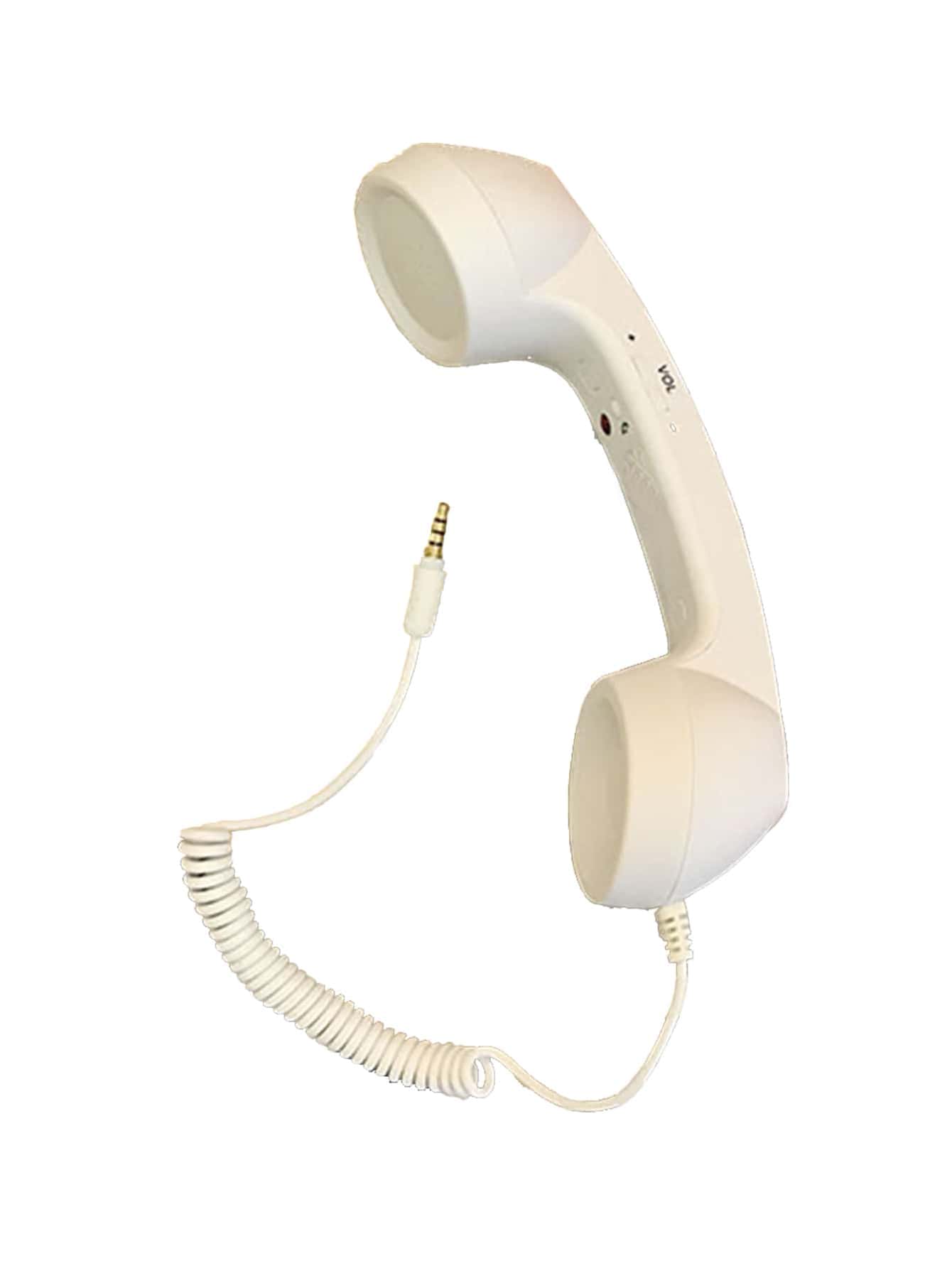 Retro Cell Phone Handset - White - View 1