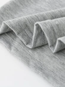 Toddler Girls 1pc Letter & Leopard Print Tee - Grey - View 6