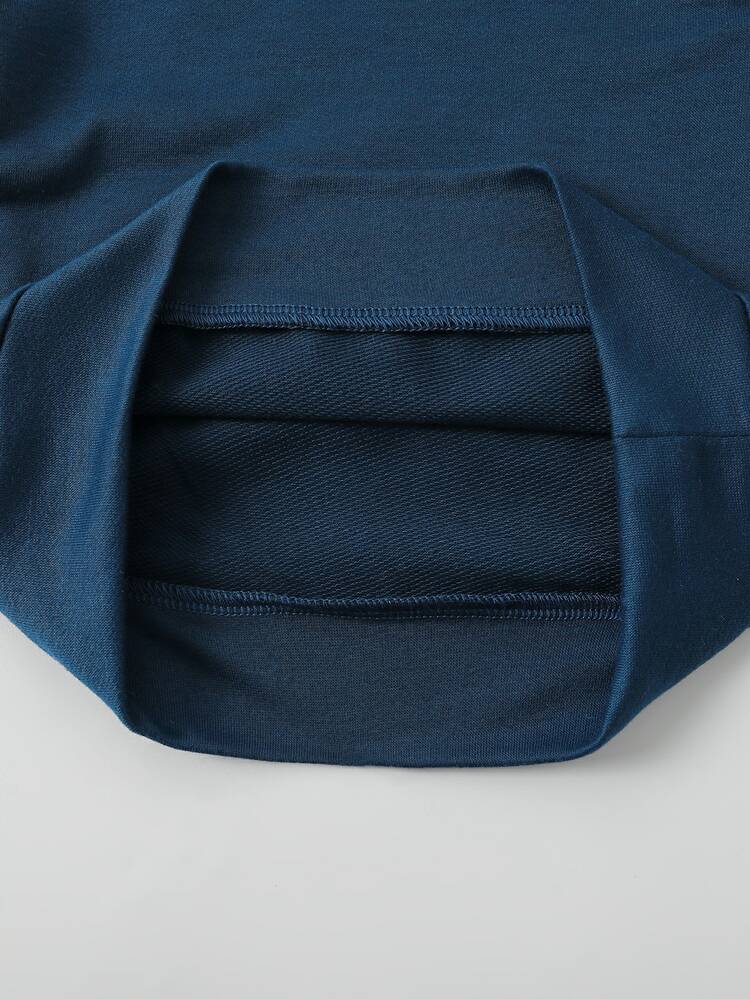 Bebé niño Pantalones deportivos con pullover con estampado de letra - Multicolor - Ver 4