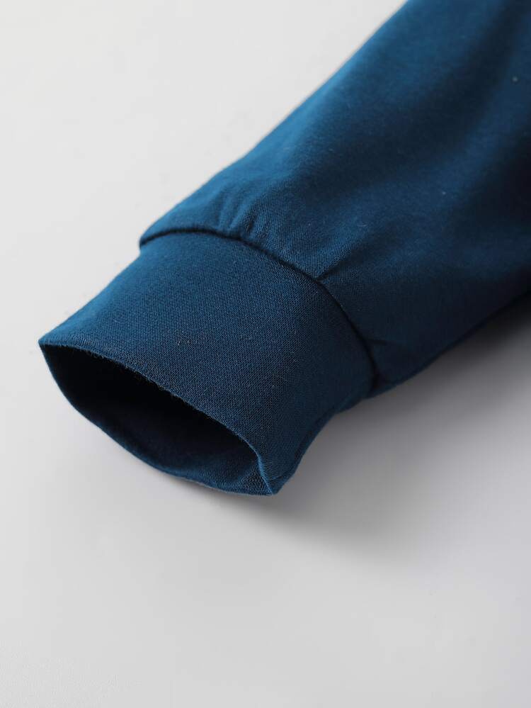 Bebé niño Pantalones deportivos con pullover con estampado de letra - Multicolor - Ver 6