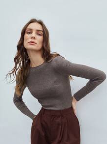 MOTF PREMIUM Suéter delgado - Marrón Mocha - Ver 4