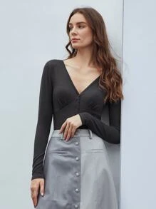 SHEIN Ribbed Bodysuit