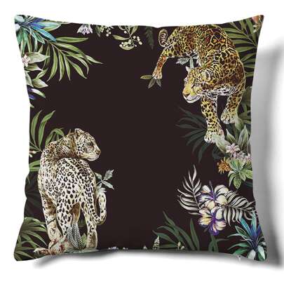 Leopard Print Cushion Cover Without Filler