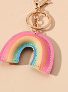 Rainbow Charm Keychain - Multicolor - View 2