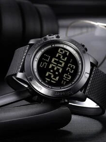 1 Đồng hồ kỹ thuật số quân đội thể thao ngoài trời đa chức năng cho nam - màu đen - Xem 4