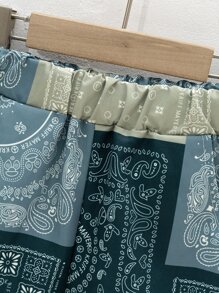 小男童佩斯利絲巾圖案短褲