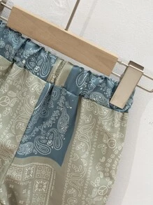 小男童佩斯利絲巾圖案短褲