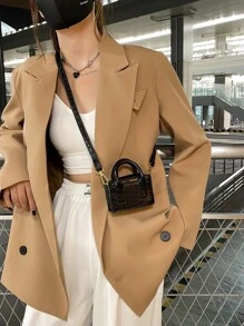 Túi đeo chéo Nữ - màu đen - Xem 1