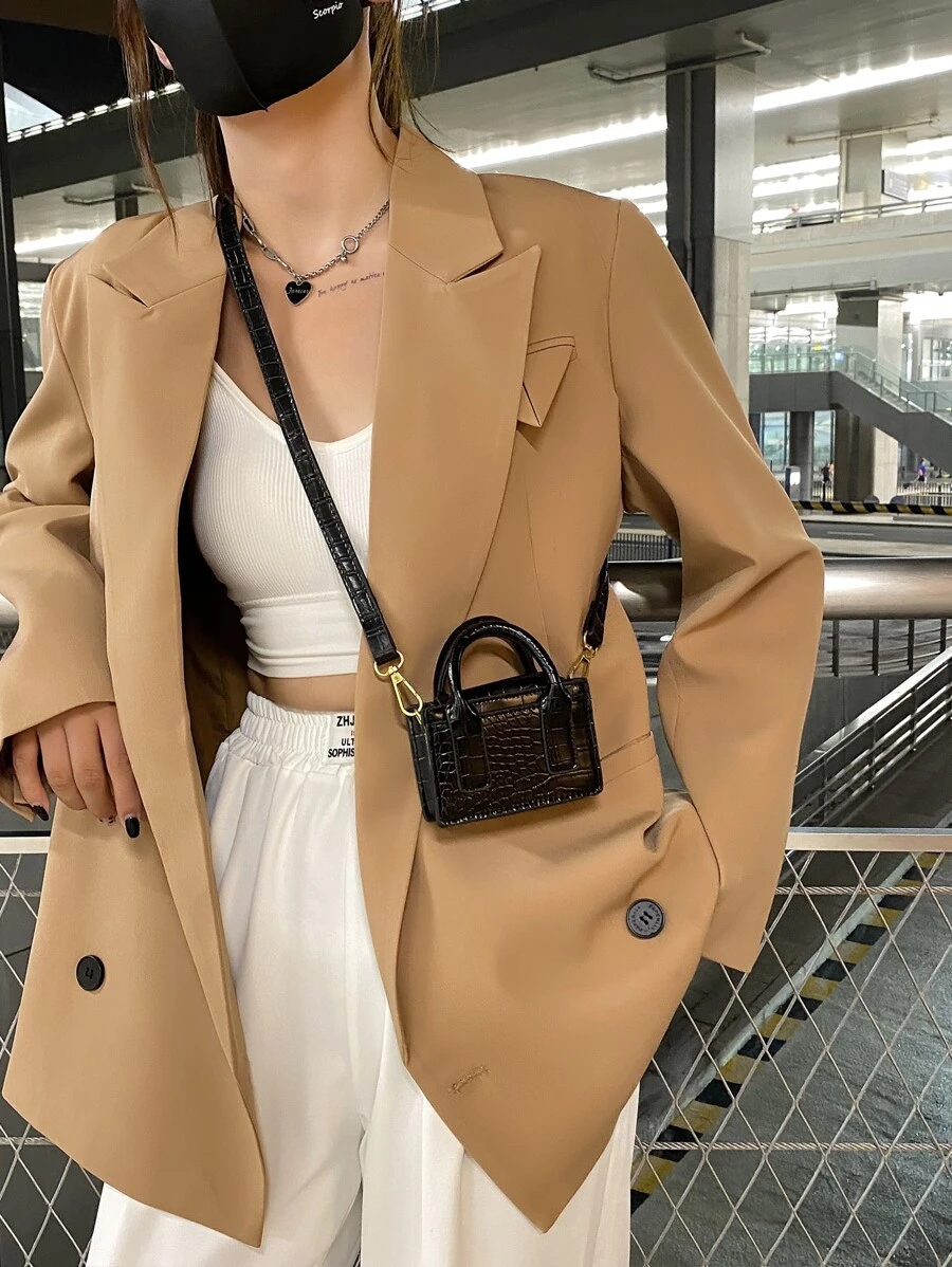 Túi đeo chéo Nữ - màu đen - Xem 1