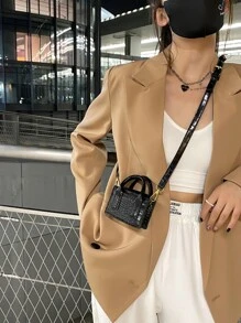 Túi đeo chéo Nữ - màu đen - Xem 2